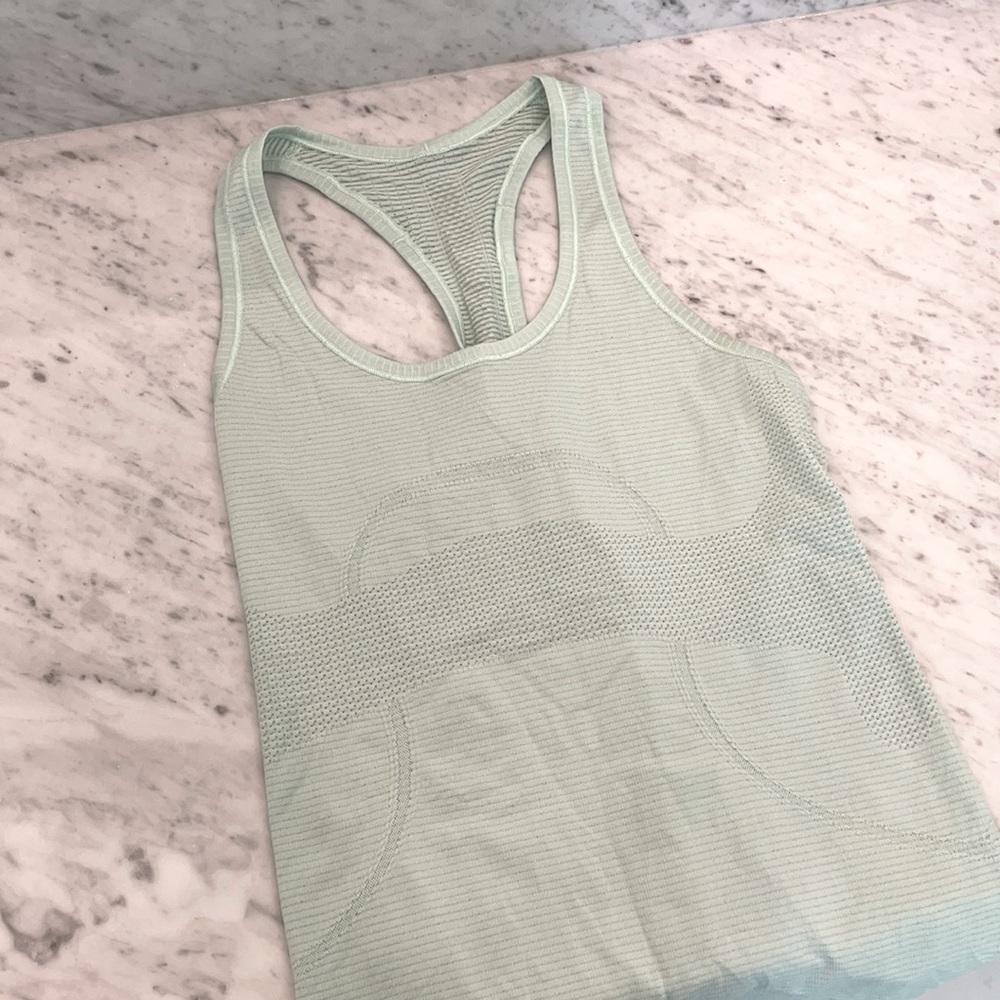 Sea foam Lululemon Athletica Racerback Tank